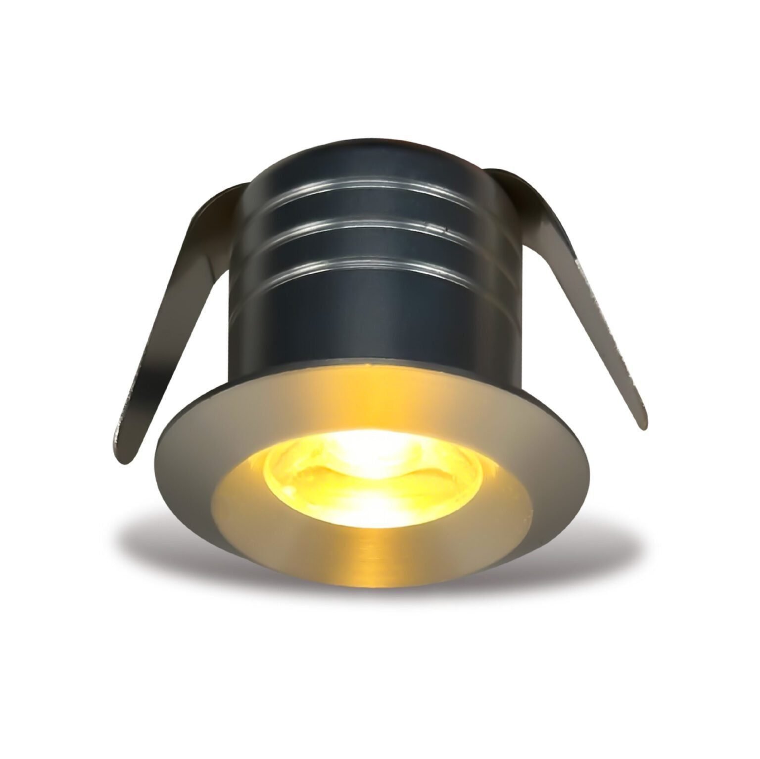 Barite Mini LED Recessed Spotlight - 1W Warm White, Dimmable, IP65, 12V - Black