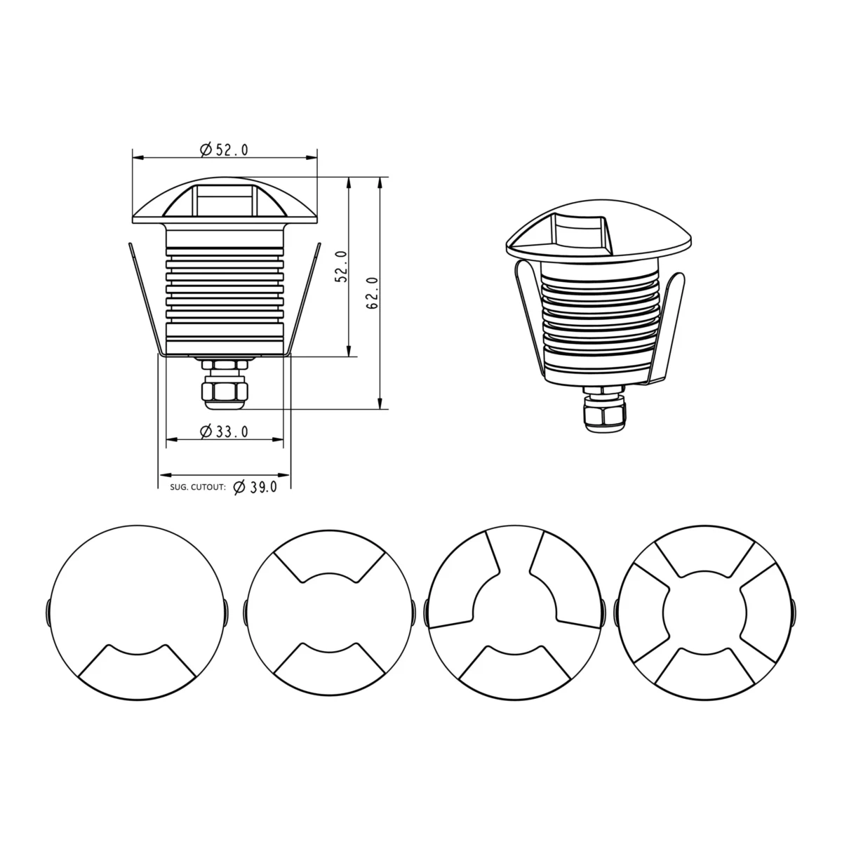 SLED-Step Light-Line drawing