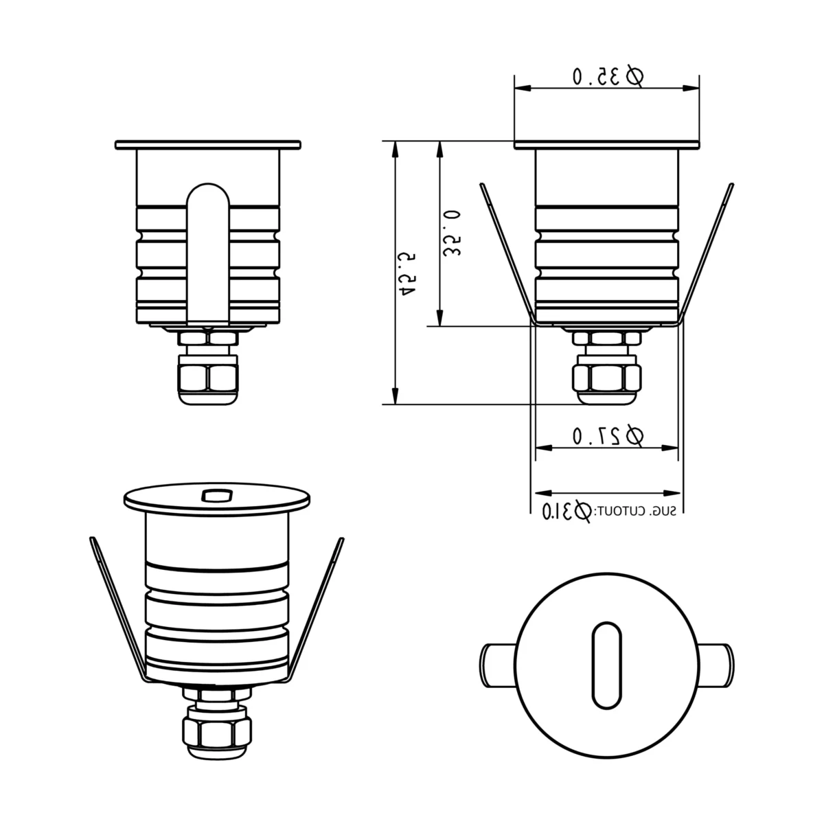 SKIFF-Step Light-Line drawing