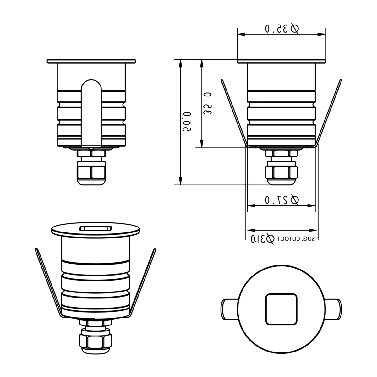 SLOOP-Step Light-Line drawing