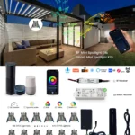 Deluxe 3W DC24V IP65 dimmable smart app control mini spotlight kits, featuring a sleek and modern design, suitable for both indoor and outdoor use, showcasing the compact and durable construction with app-based dimming functionality.