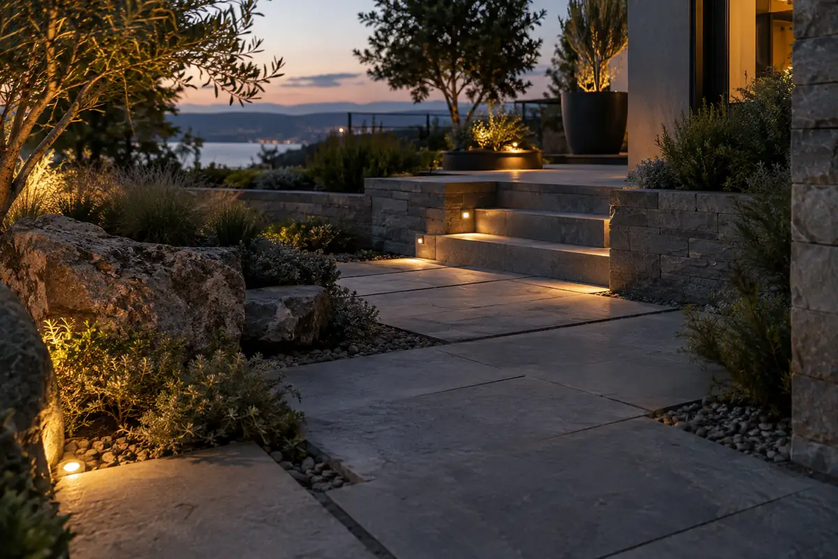 low-level-path-step-spotlights