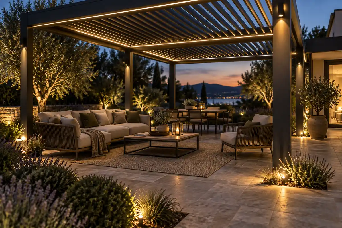 pergola-garden-integrated-spotlights