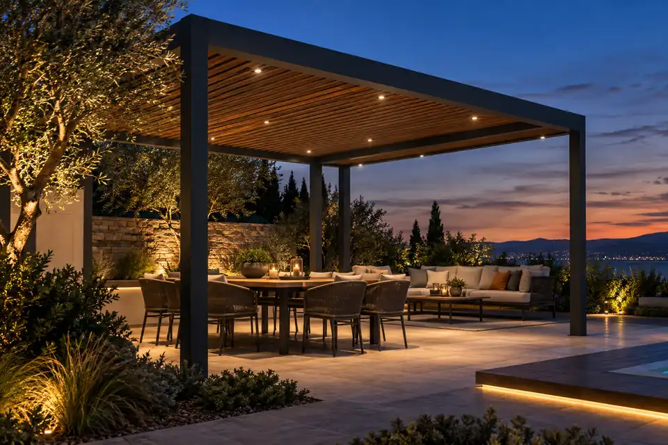 pergola-mini-led-spotlight-layout